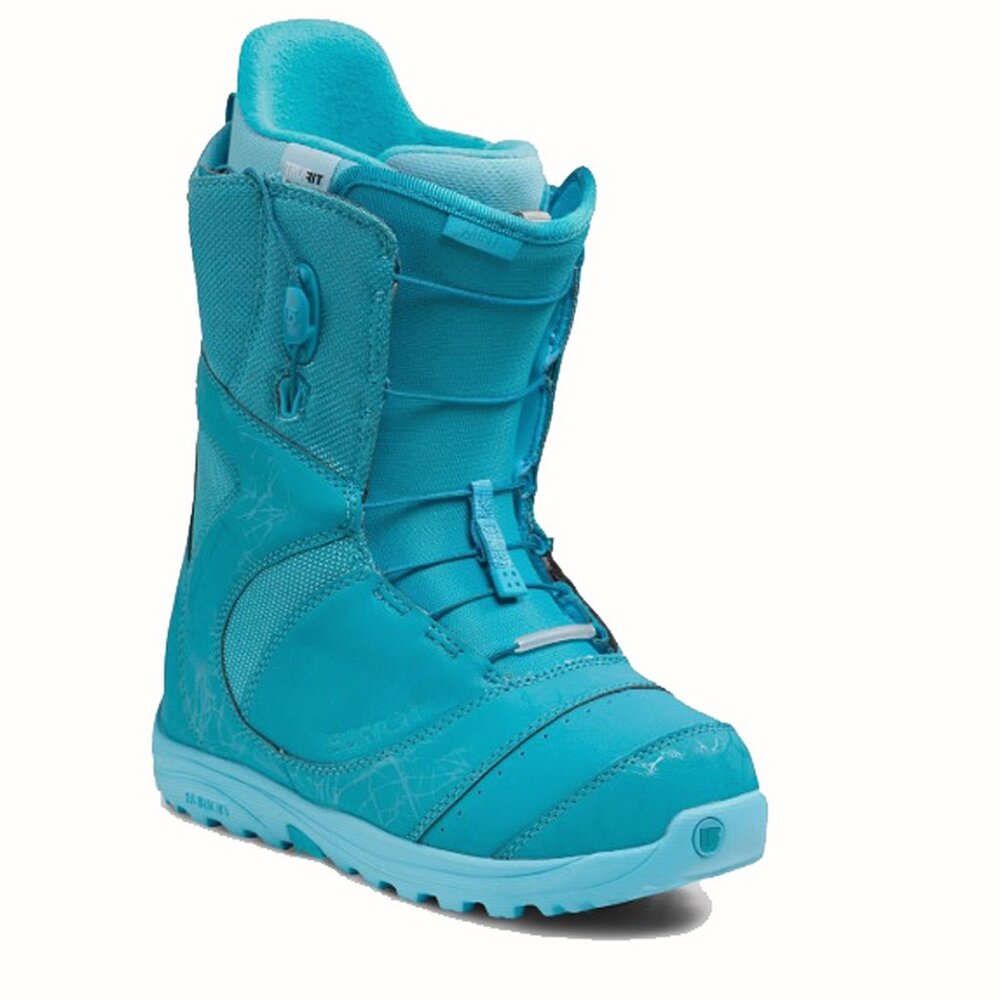 NEW! Burton Mint Womens Snowboard Boots!  Size 7  Teal Blue  Speed Zone Lacing
